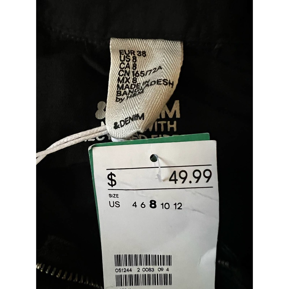 NWT H&M Denim Zip Jumpsuit size 8 - Picture 10 of 12